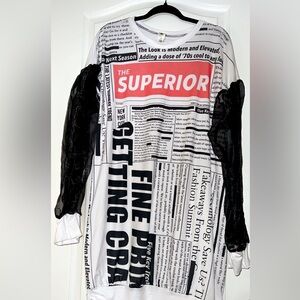 Extra, Extra Read All About Me 😁 Mini Dress XL